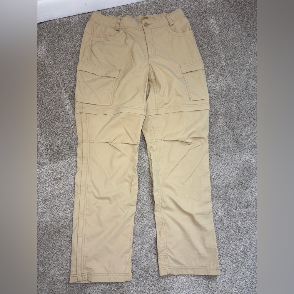 REI Pants Womens 12 Beige Cargo Convertible Khaki Outdoor Hiking Gorpcore